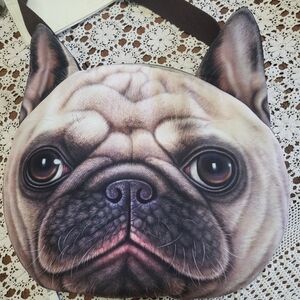 Pug Face Crossbody Bag
